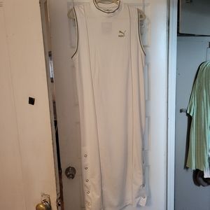 White PUMA jersey dress
